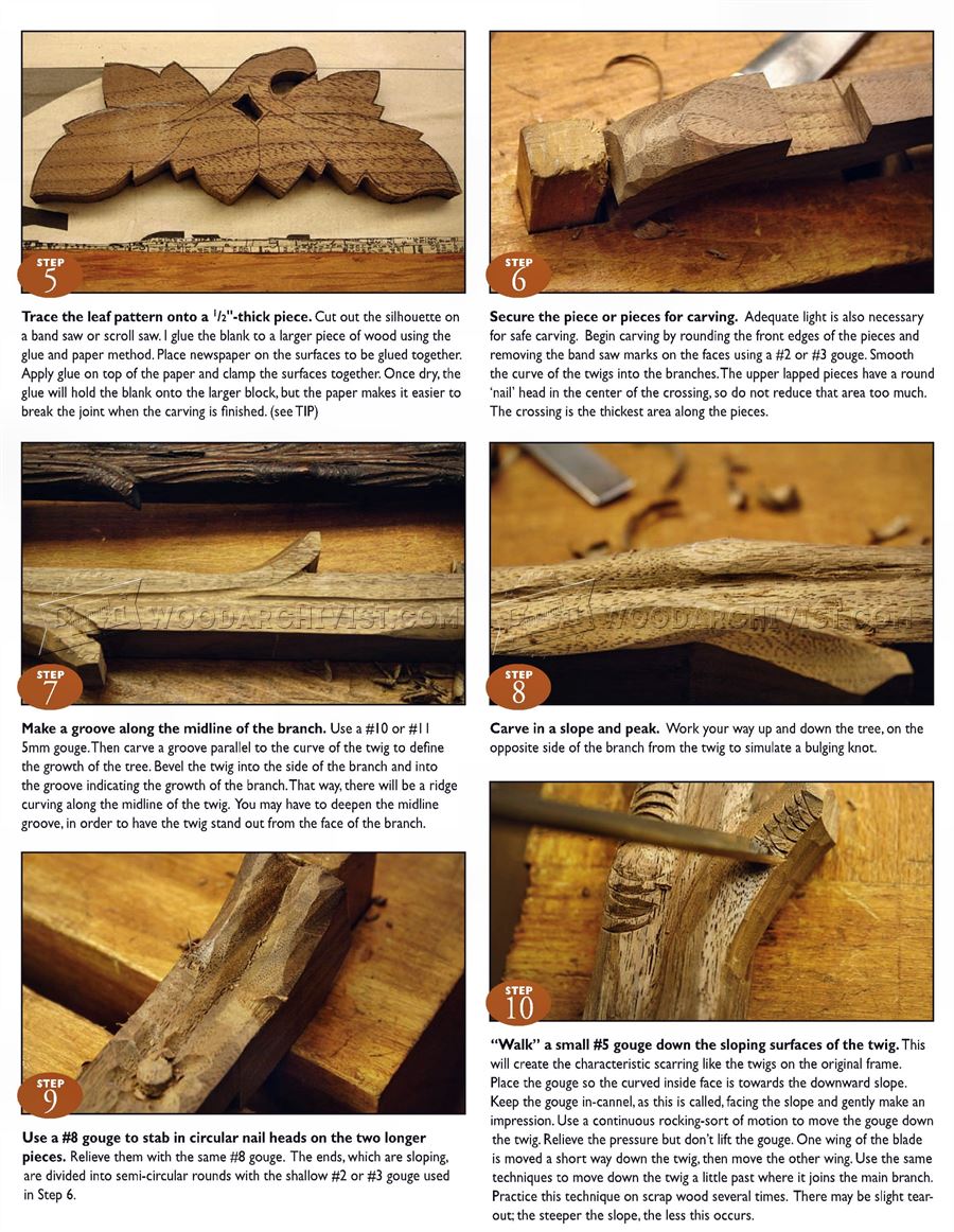 Carving Rustic Picture Frame - Wood Carving Patterns