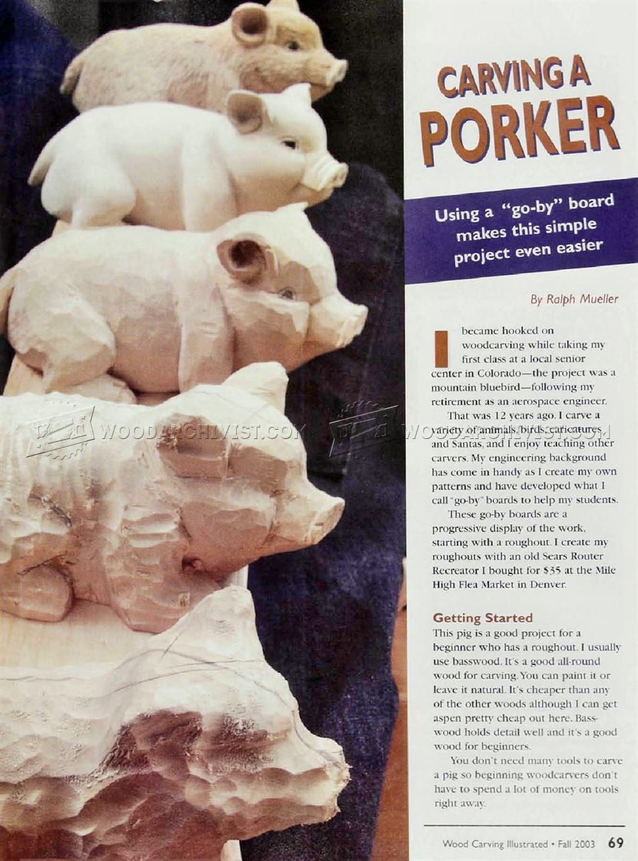 Carving Porker - Wood Carving Patterns