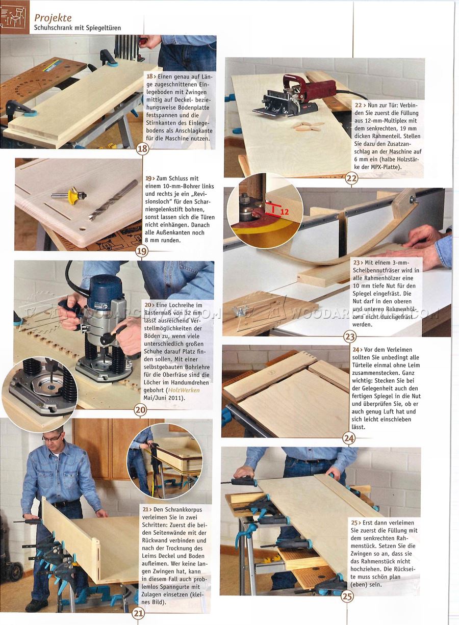 Shoes Wall Cabinet Plans