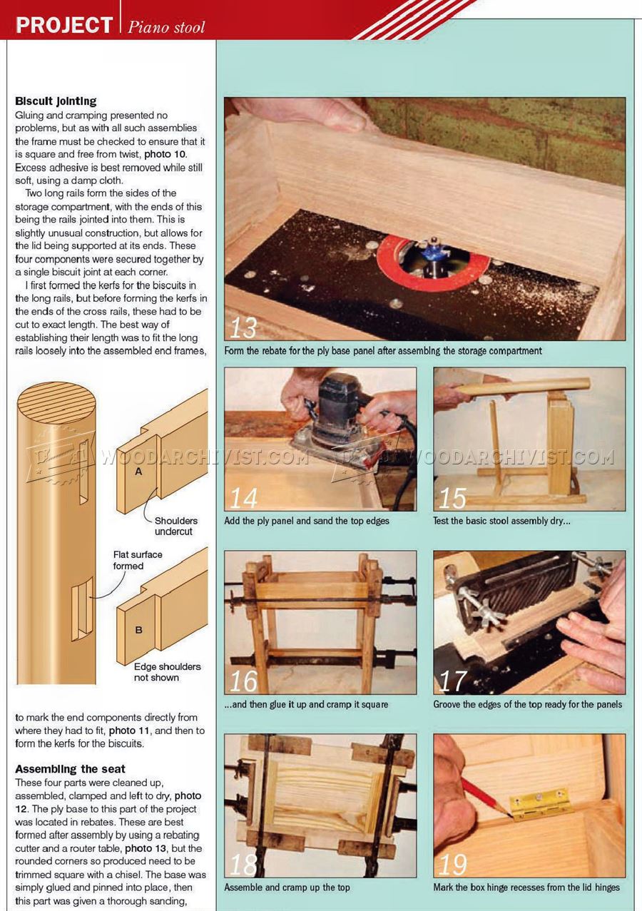 Piano Stool Plans