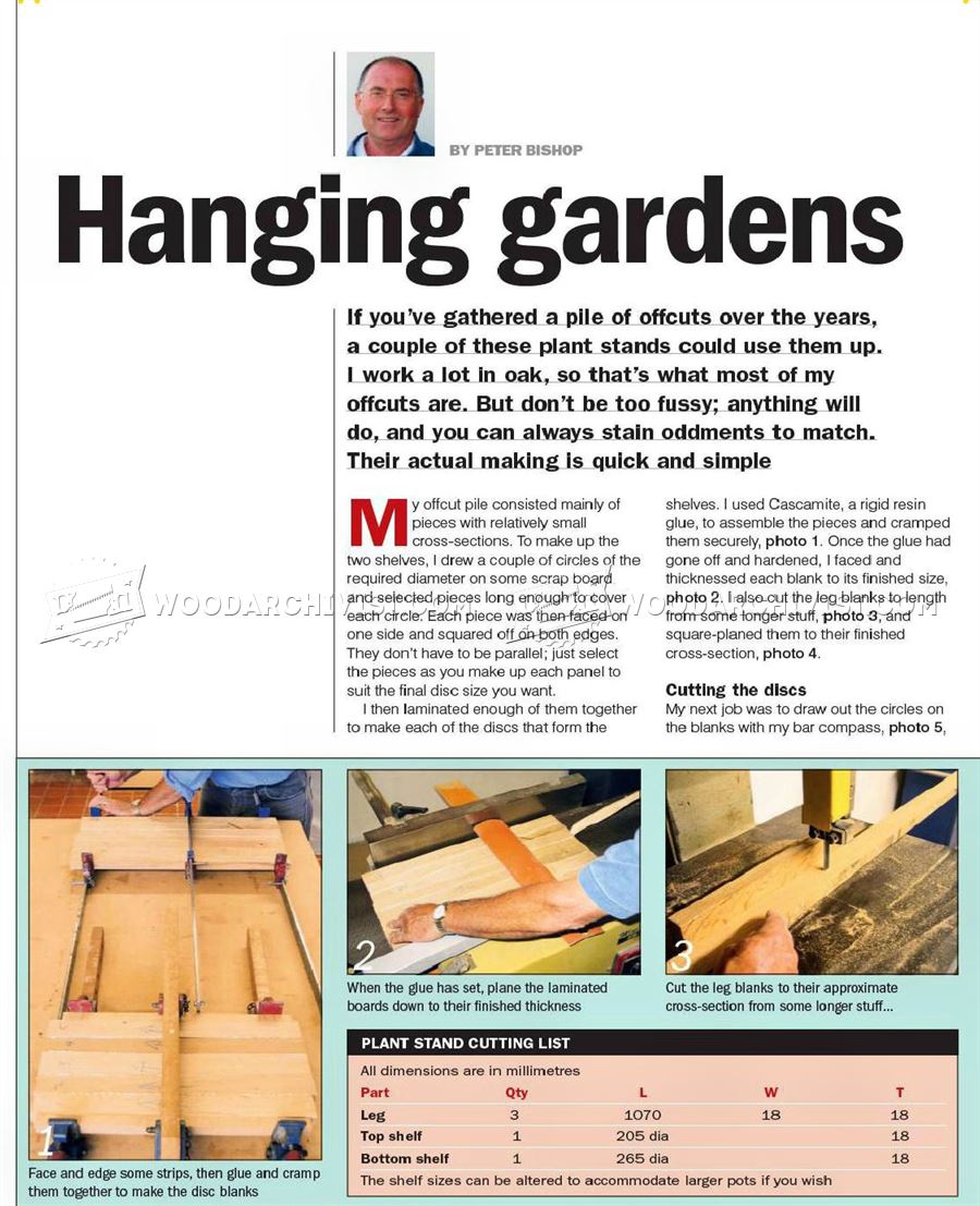 Oak Plant Stand Plans
