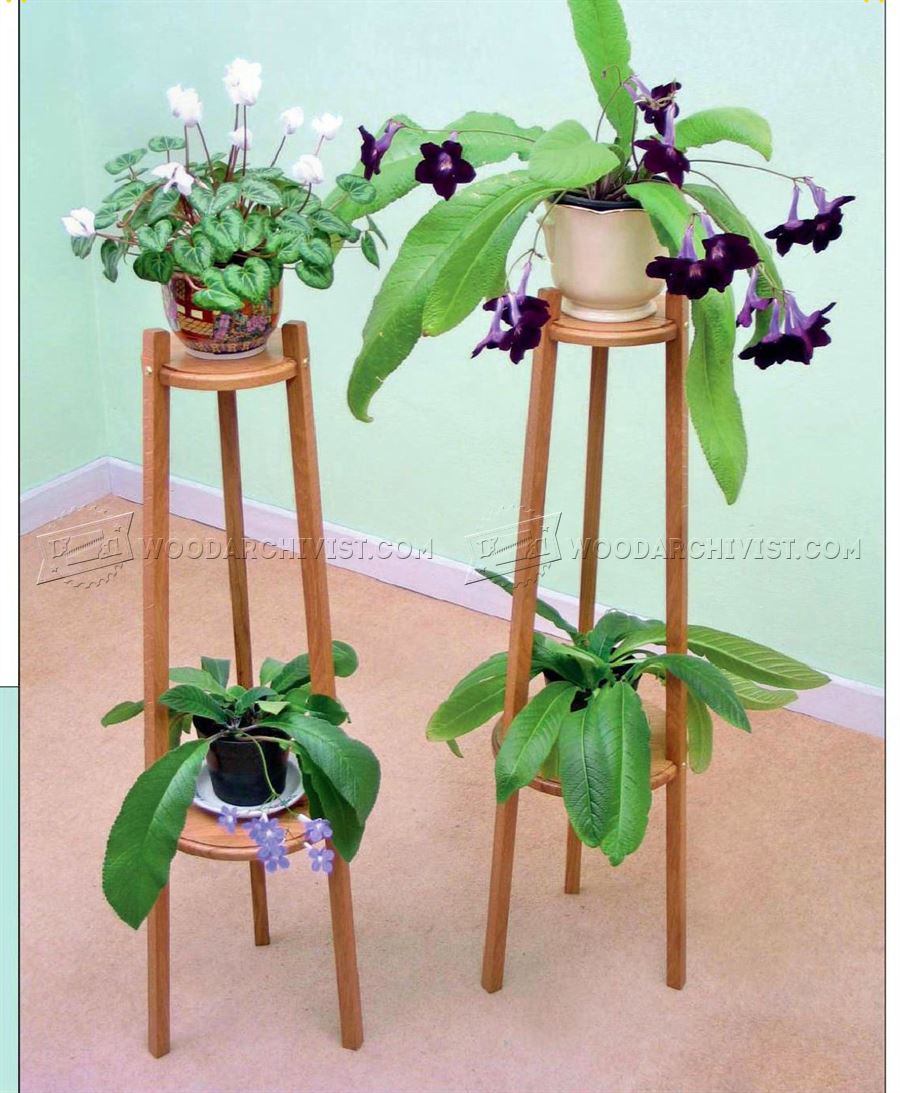 Oak Plant Stand Plans