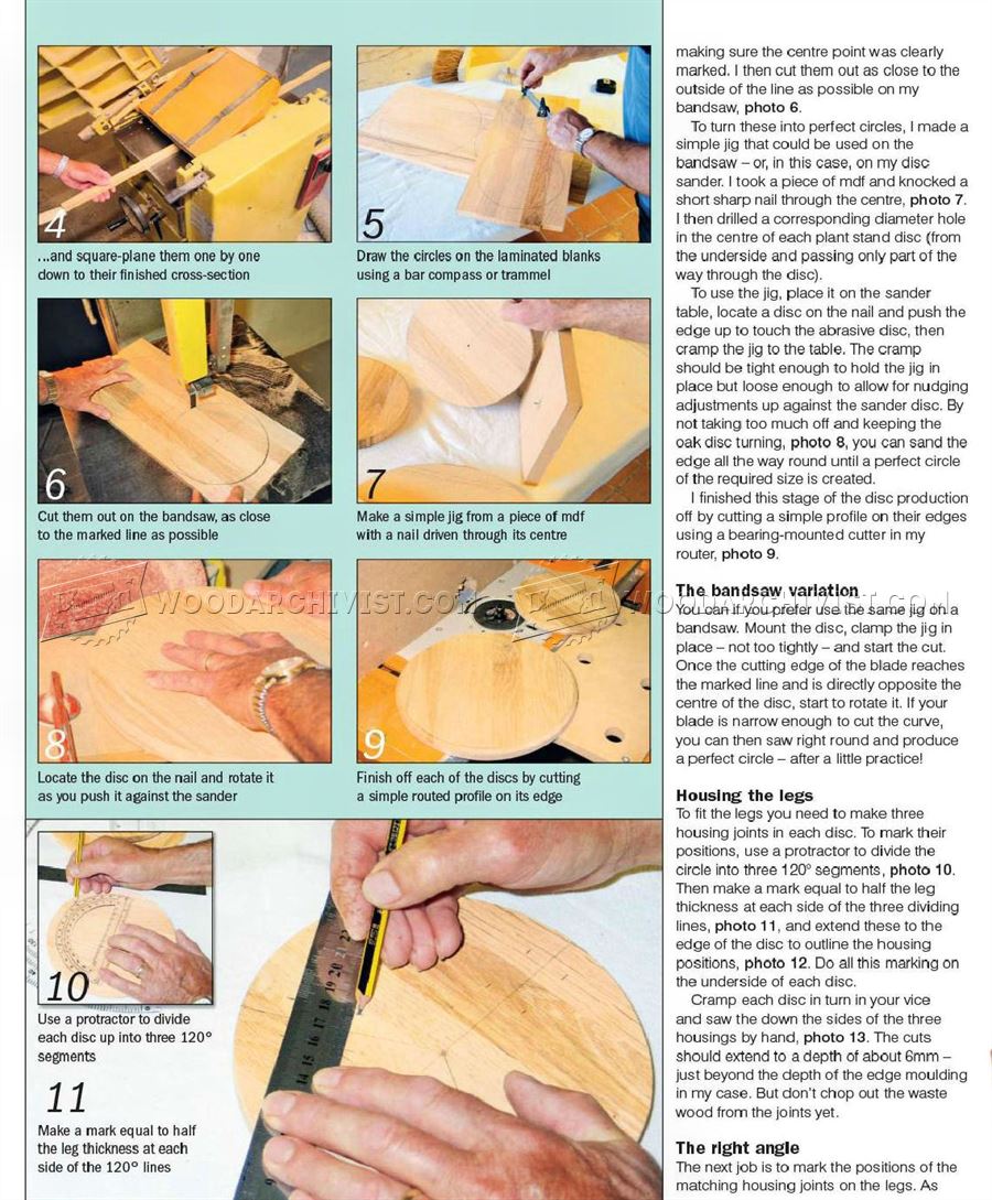 Oak Plant Stand Plans