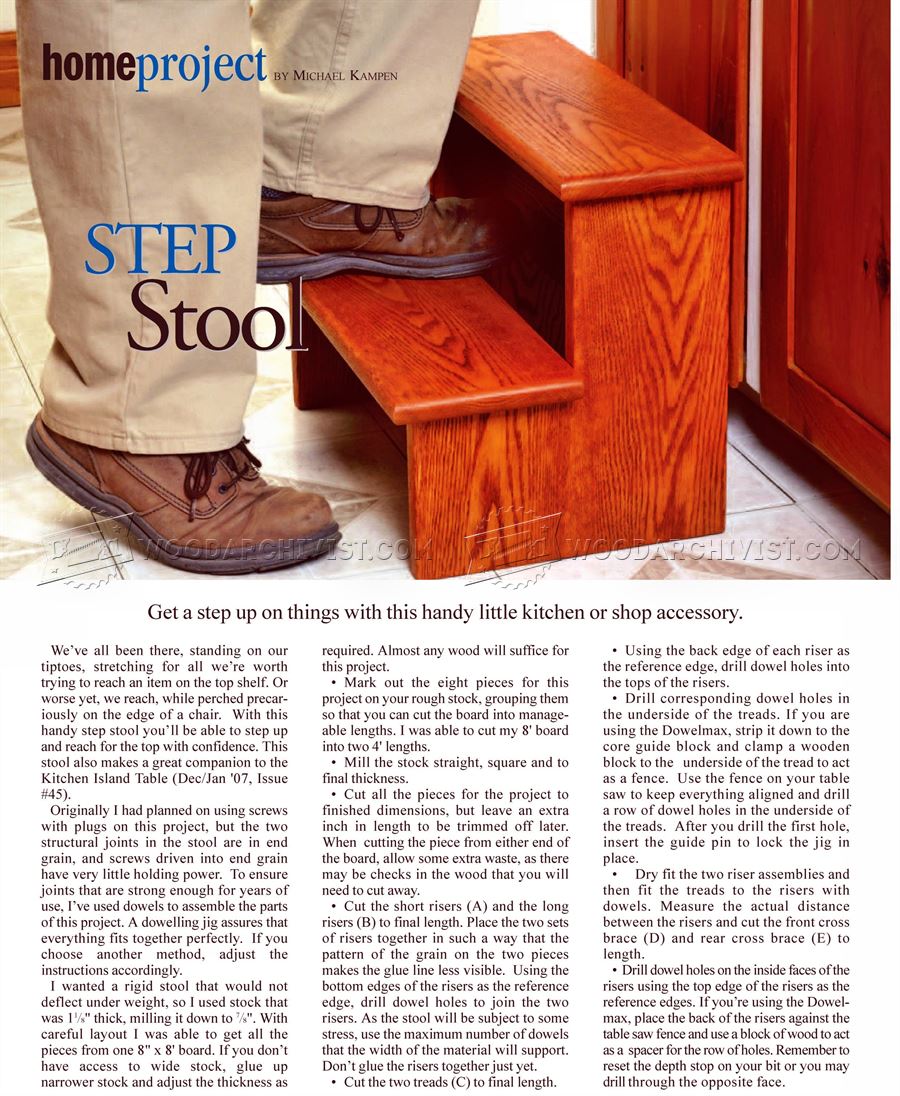 Step Stool Plans
