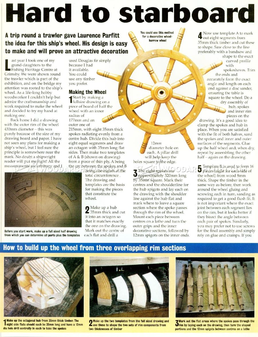 Ship Wheel Plans