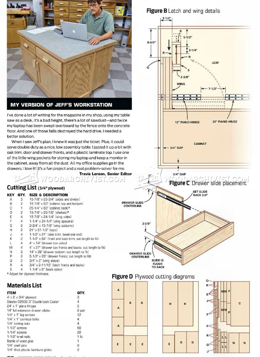 Spase Sawer Worktable Plans