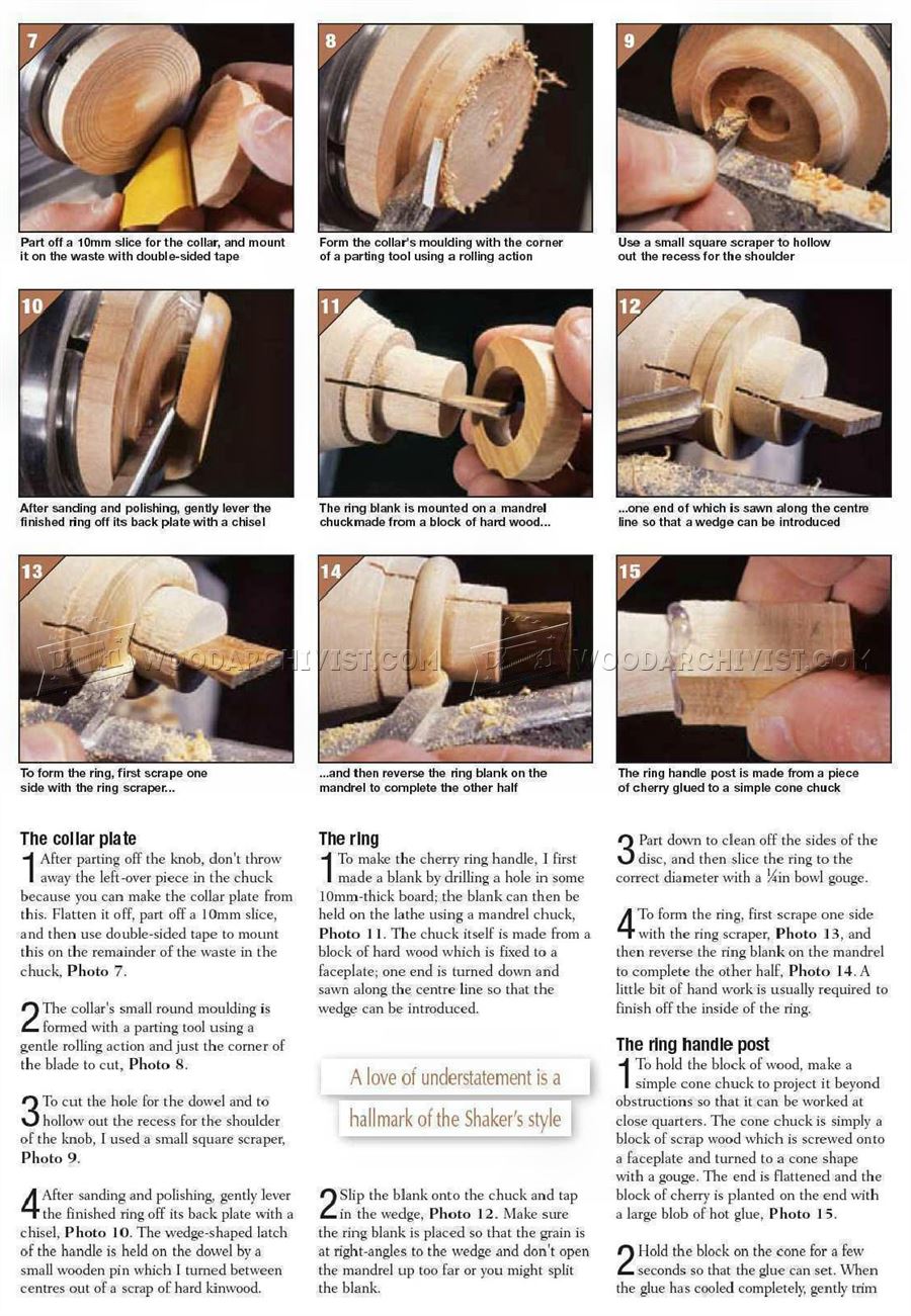 Wooden Ring Handle Knob