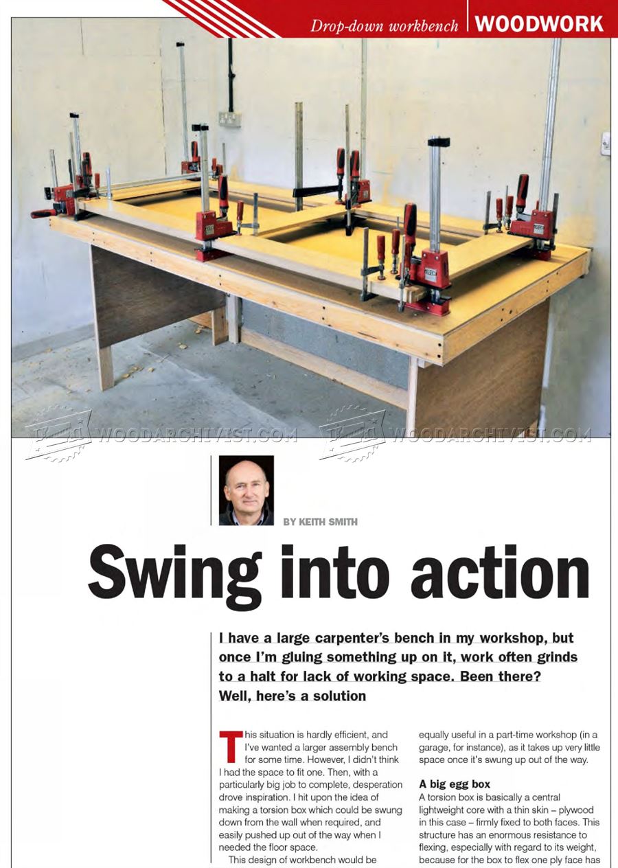 Fold-Down Worktable Plans