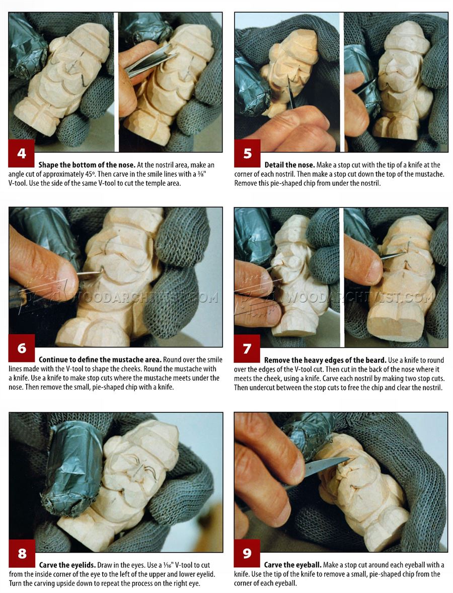 Carving Santa Lamp Finial