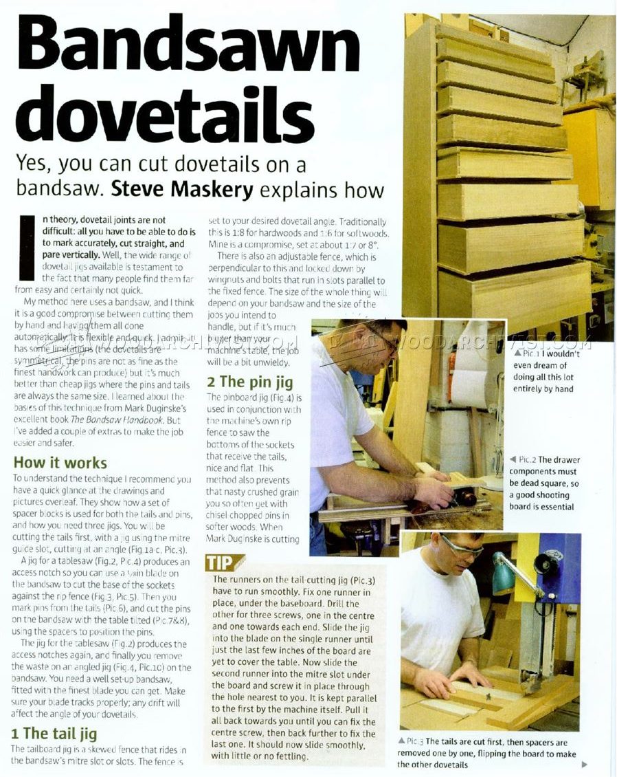 Dovetail Joint on a Band Saw