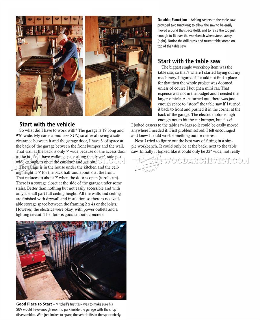 A One-Car Garage Workshop