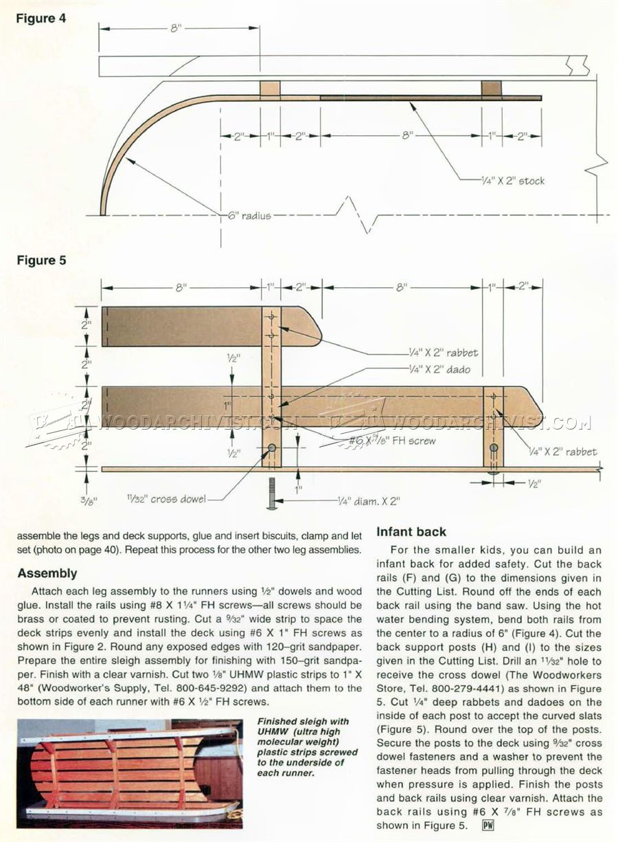 Bentwood Sleigh Plans