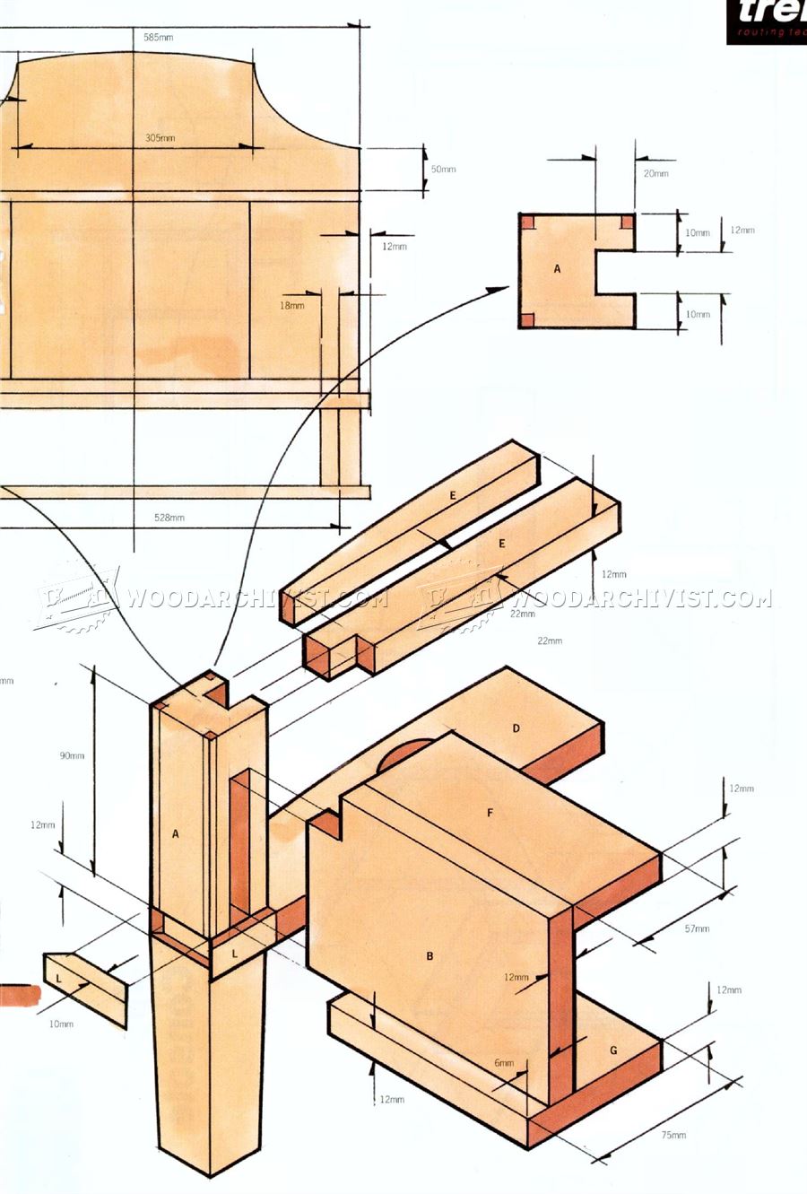 Veneered Desk Plans