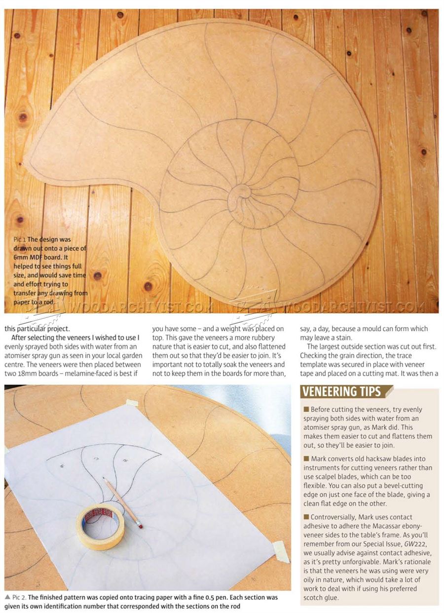 Spiral Table Plans