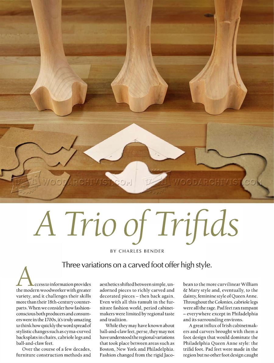 Carving a Trifid Foot
