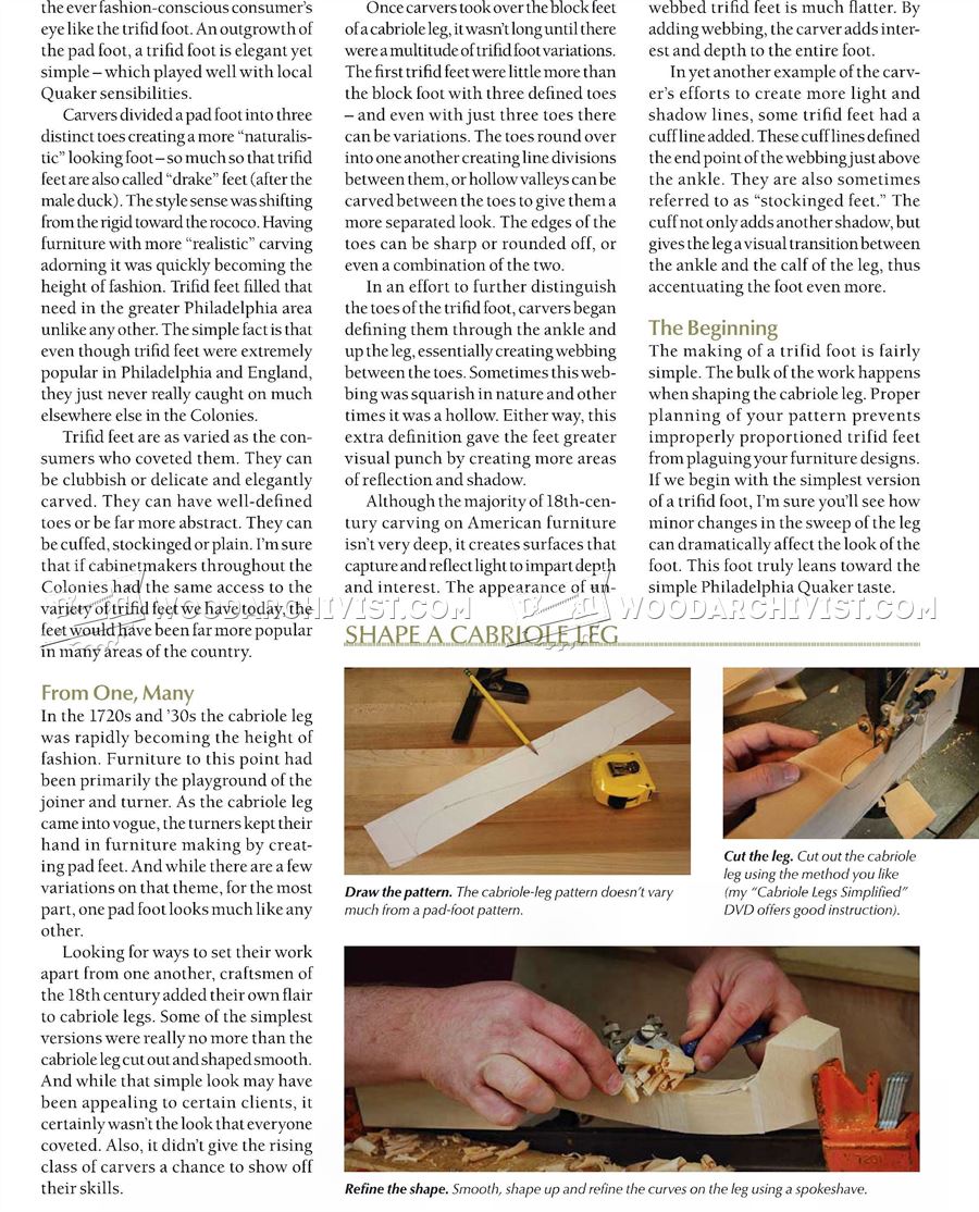 Carving a Trifid Foot