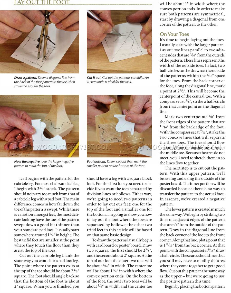 Carving a Trifid Foot