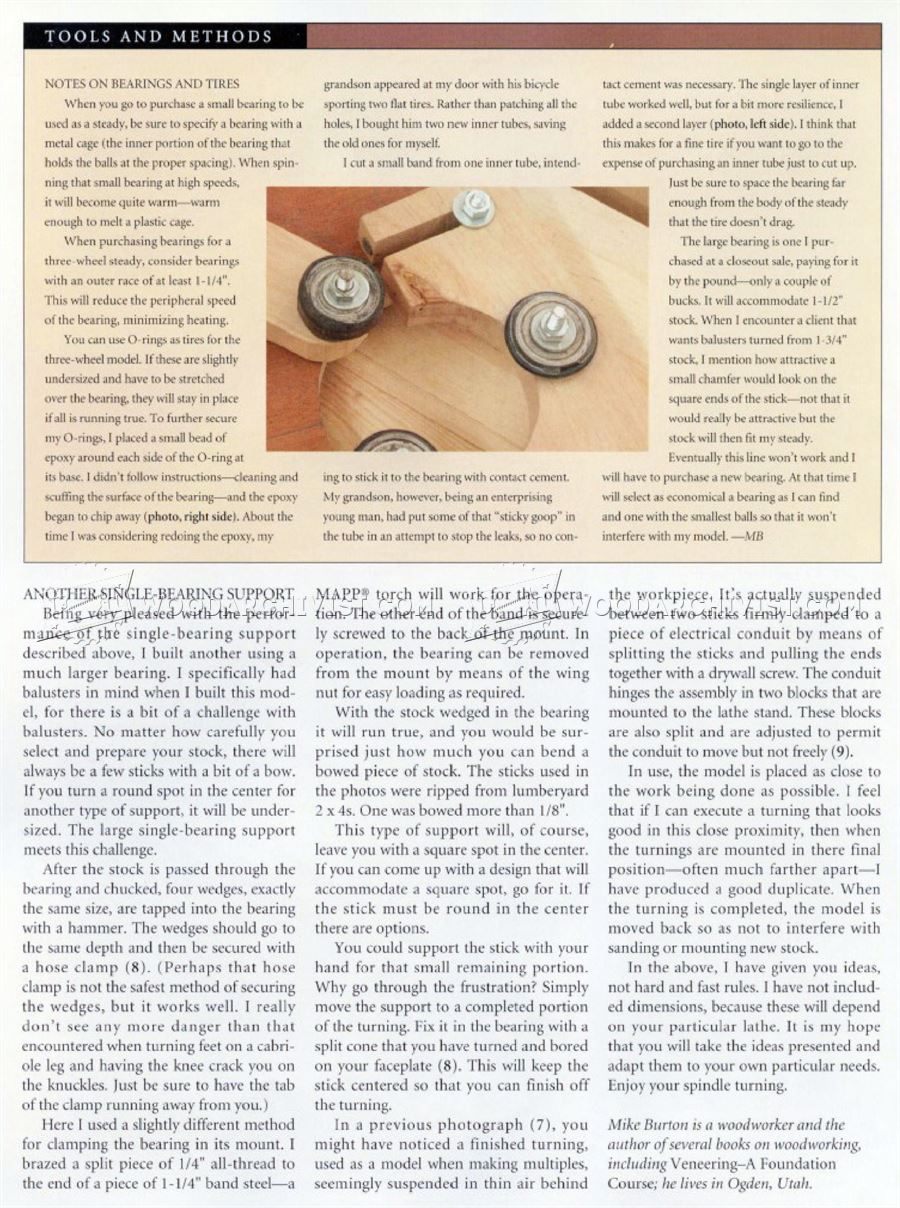 Lathe Steady Rest Plans