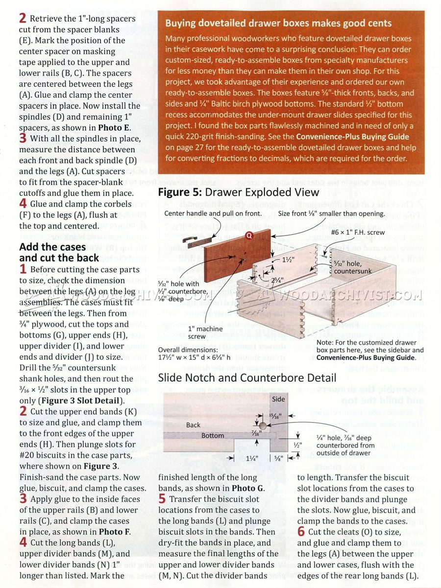 Arts & Crafts TV Stand Plans