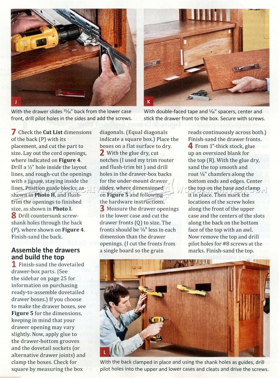Arts & Crafts TV Stand Plans