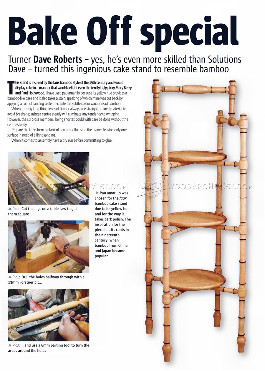 Tiered Cake Stand Plans
