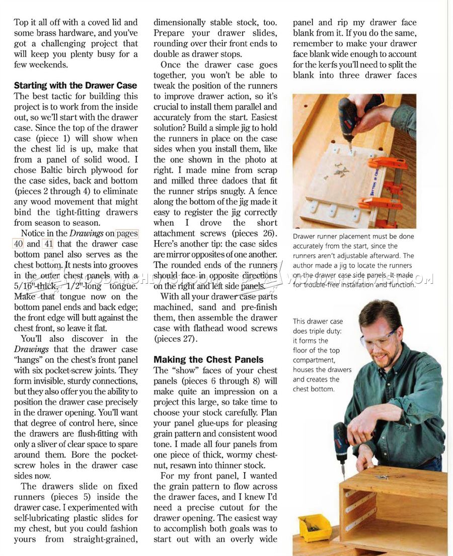 Dovetailed Tool Chest Plans