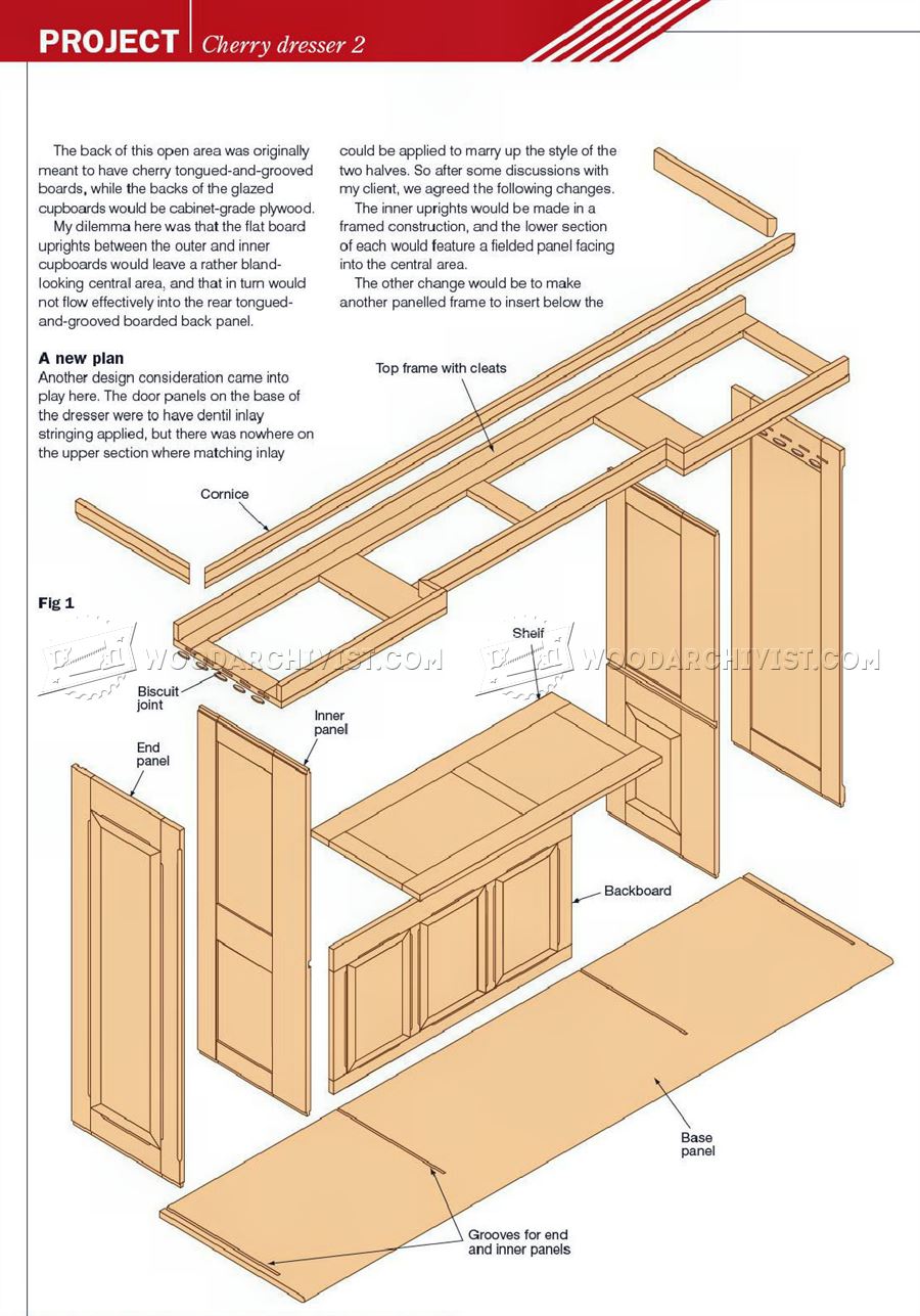 Cherry Dresser Plans