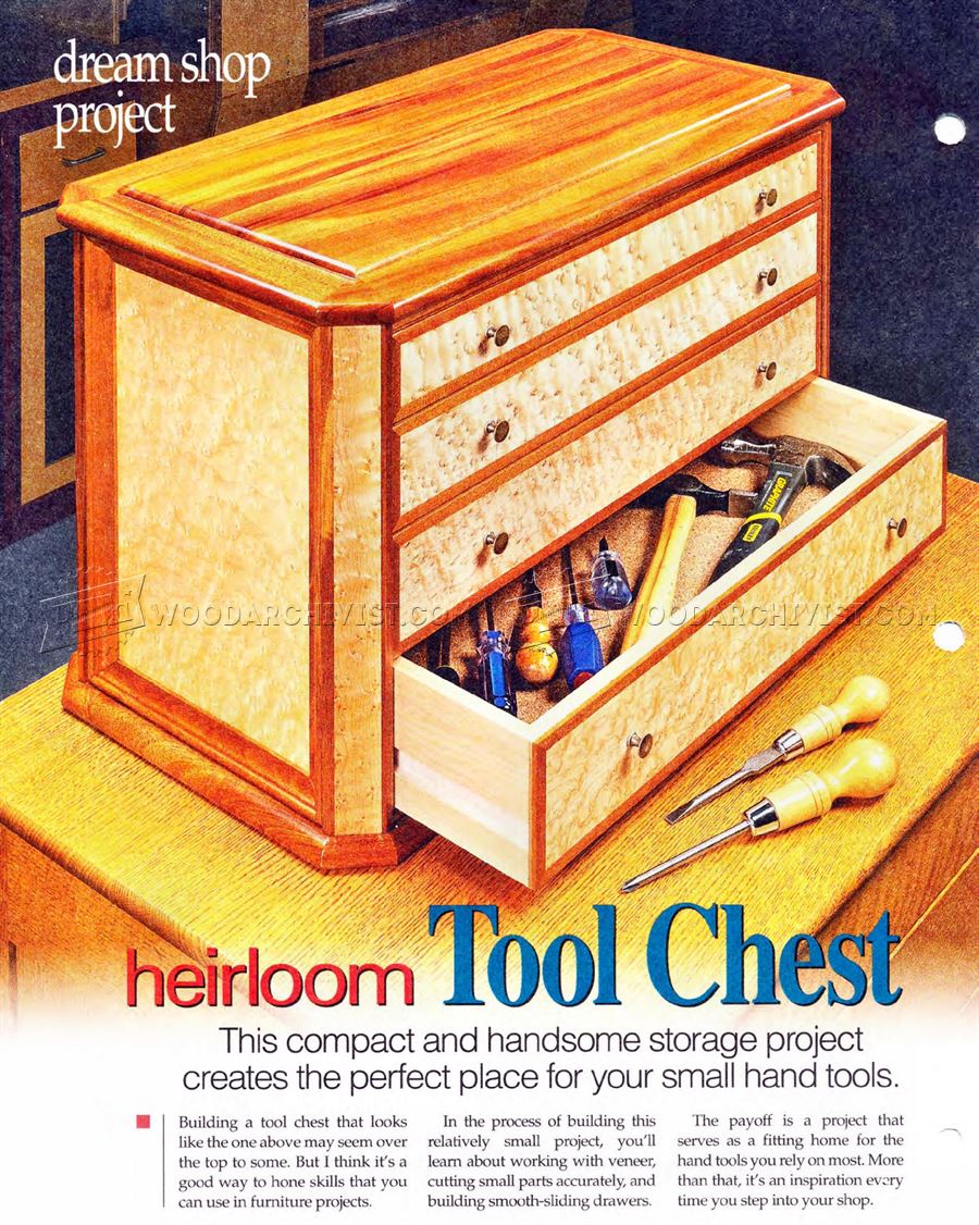 Heirloom Tool Chest Plans WoodArchivist
