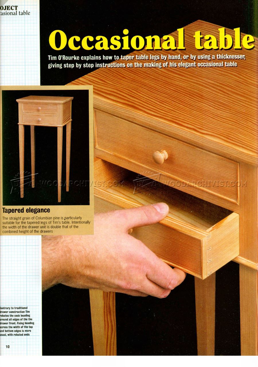 Occasional Table Plans