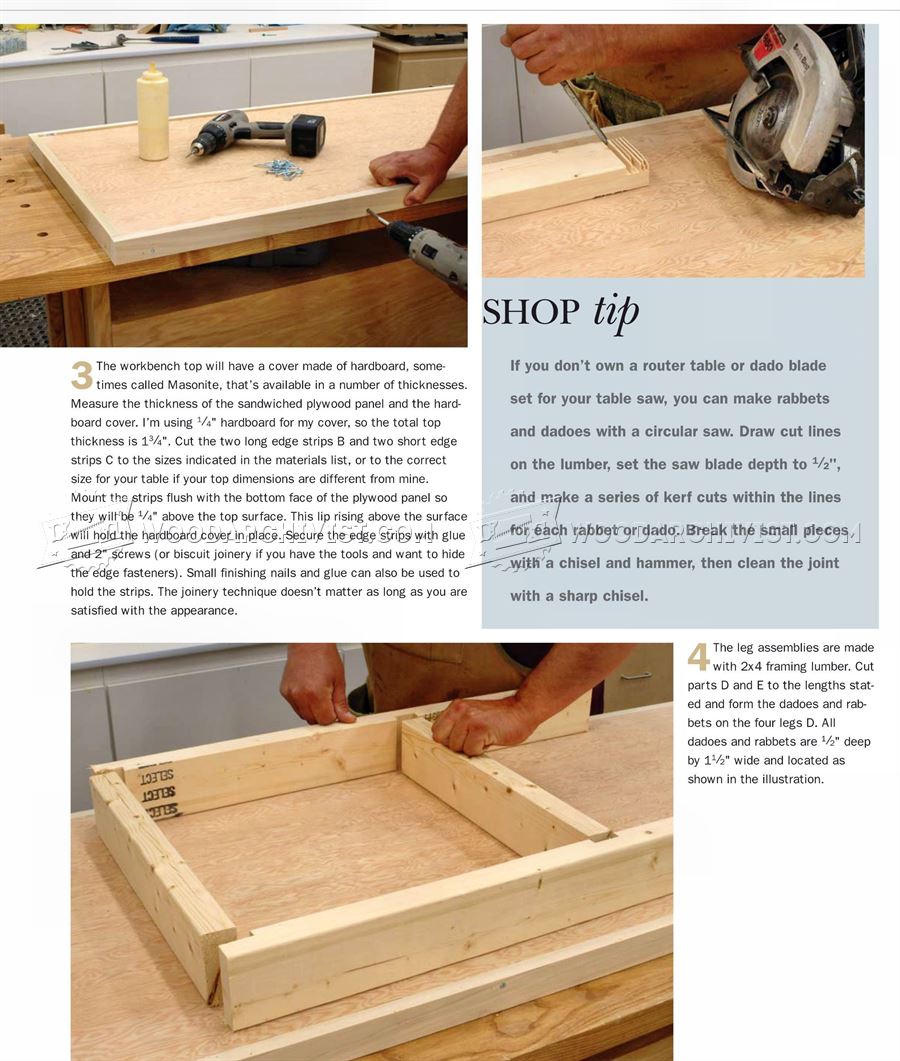 Simple Workbench Plans