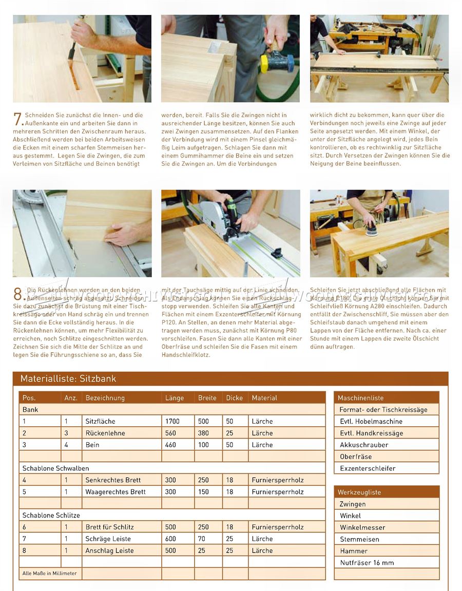 Bench Plans