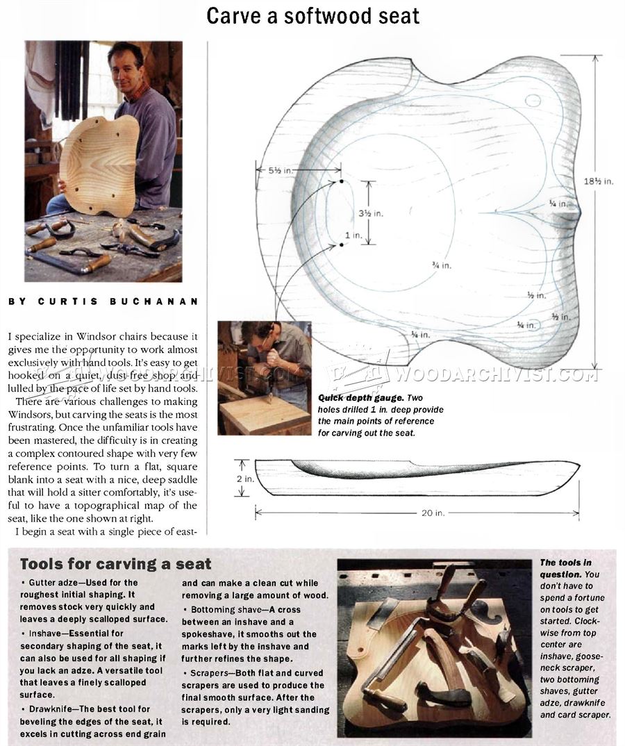 Carve a Softwood Seat