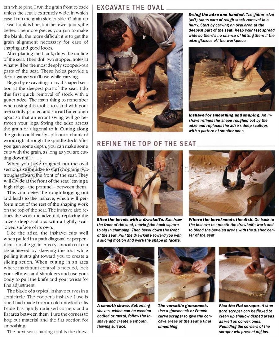 Carve a Softwood Seat