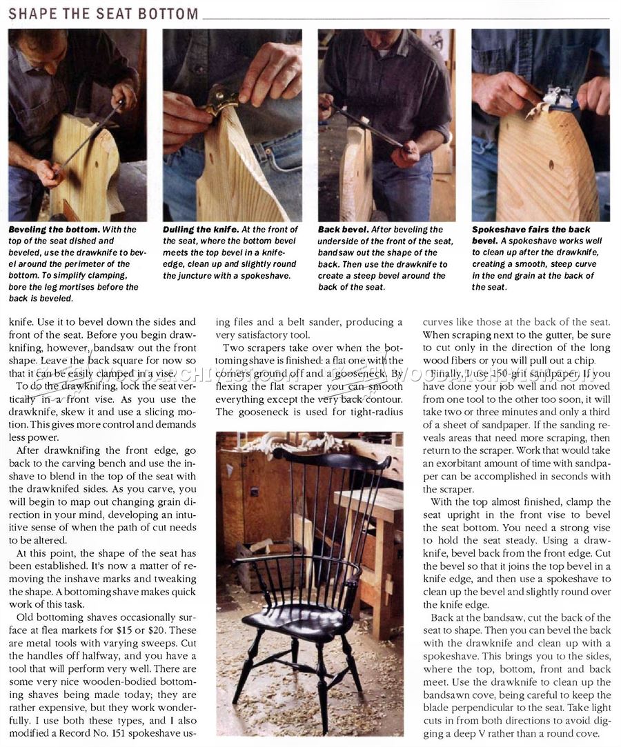 Carve a Softwood Seat