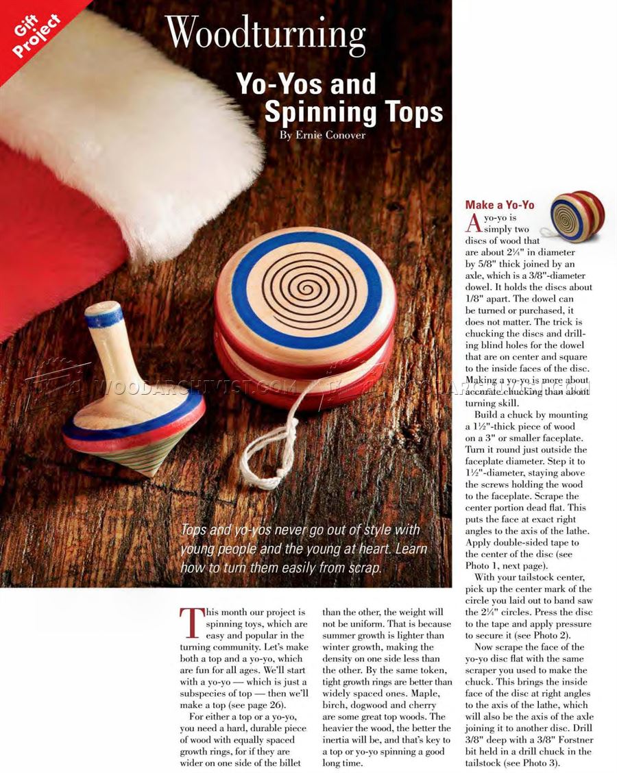 Woodturning Yo-Yo and Spinning Top