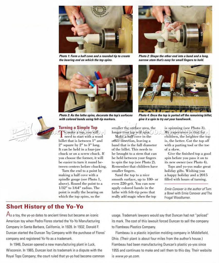 Woodturning Yo-Yo and Spinning Top