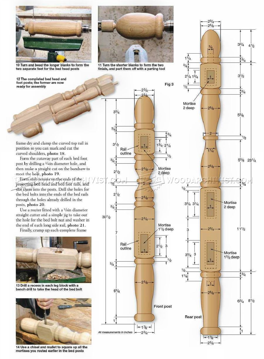 Oak Bed Plans