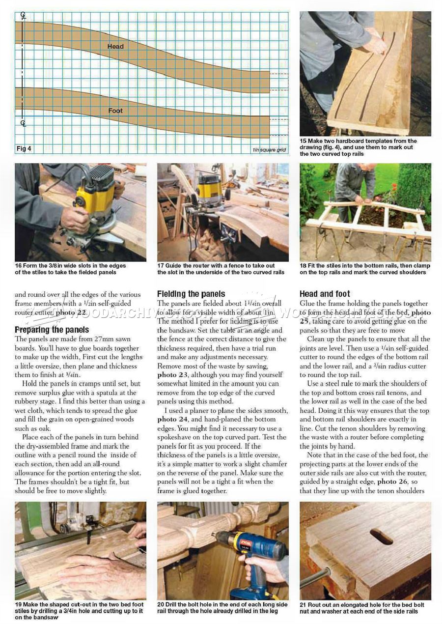 Oak Bed Plans