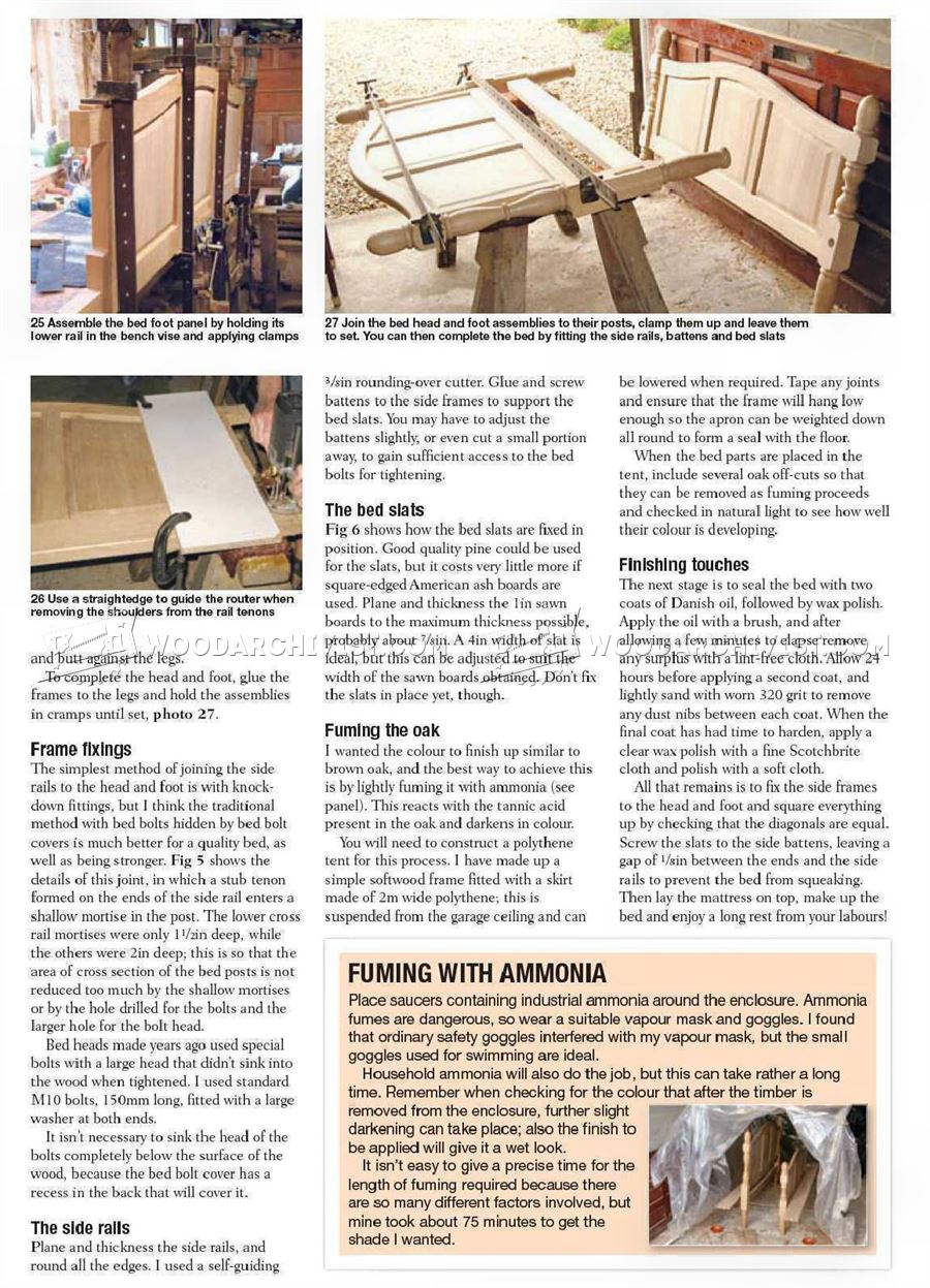 Oak Bed Plans