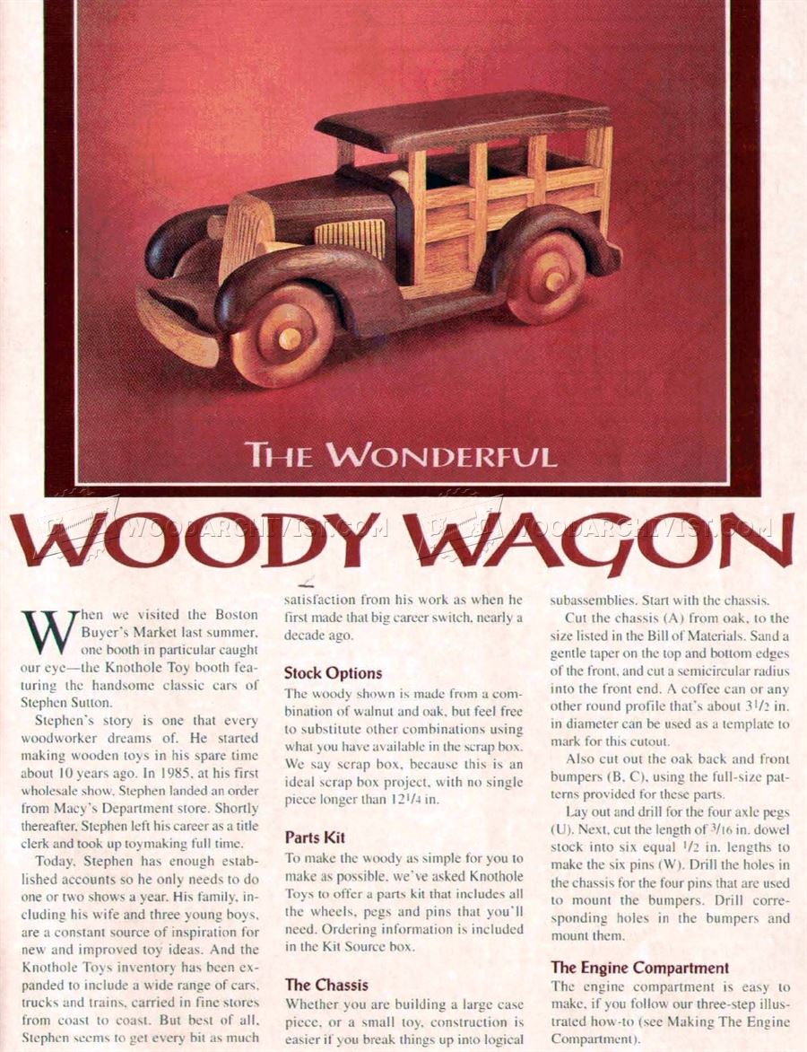 Woody Wagon Plans