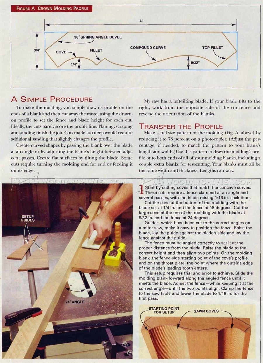 Crown Molding on the Table Saw