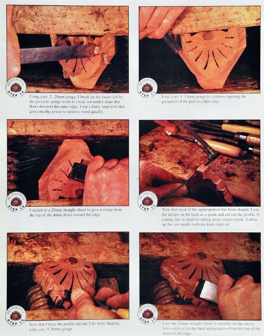 Drawer Pull Carving - Wood Carving Patterns