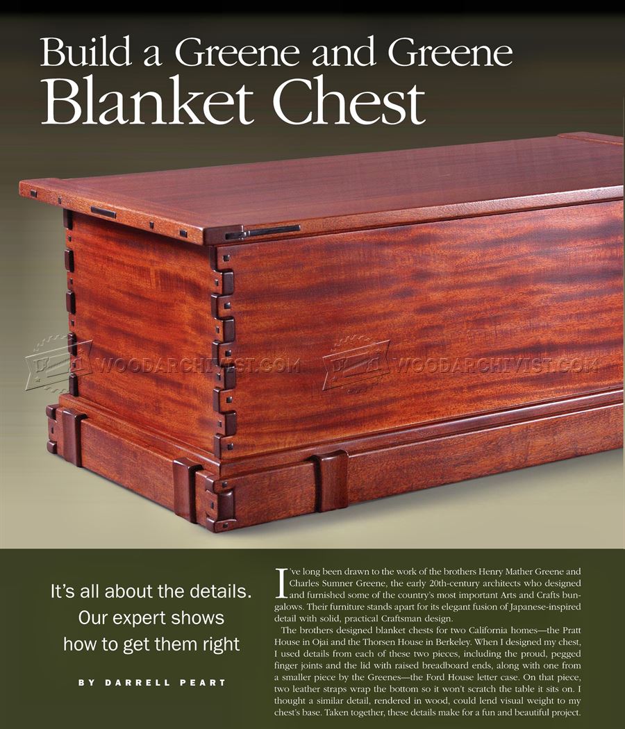 Blanket Chest Plans • WoodArchivist