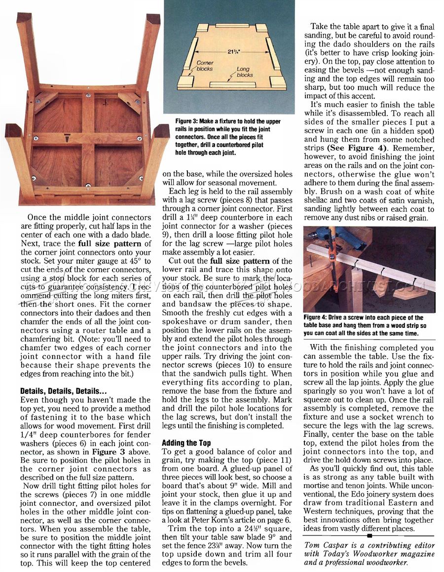 Edo Table Plans