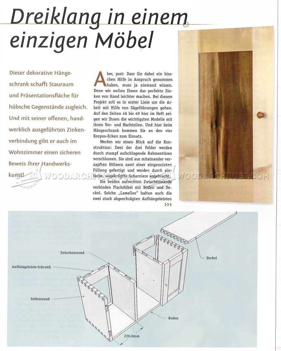 Wall Cabinet Plans