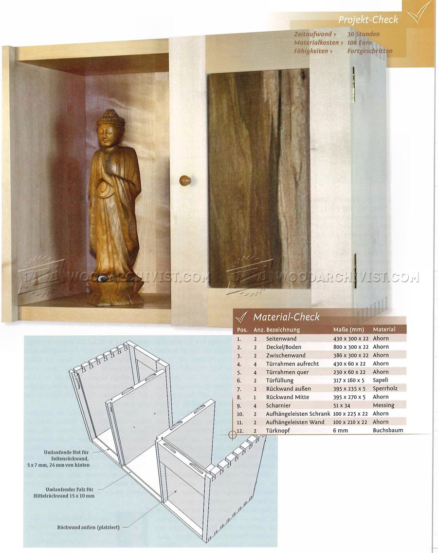 Wall Cabinet Plans