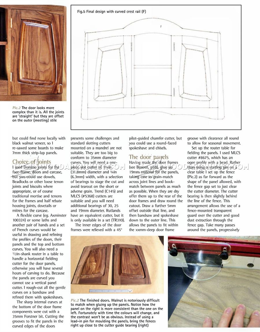 Walnut Wall Cabinet Plans