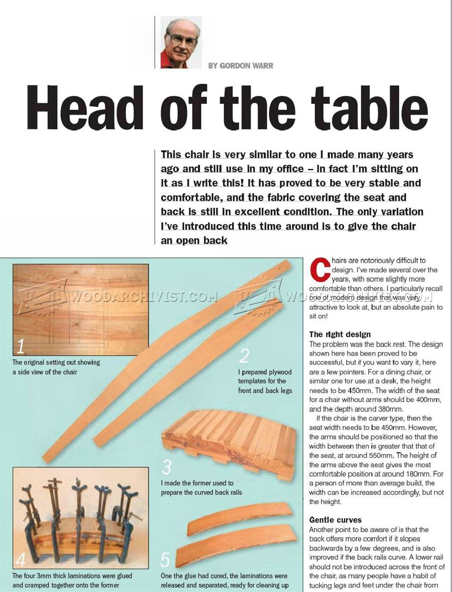 Mahogany Carver Chair Plans