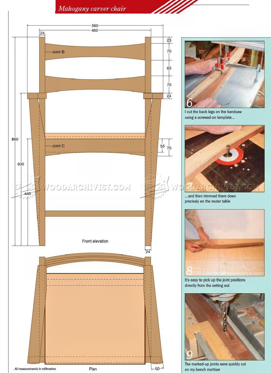 Mahogany Carver Chair Plans