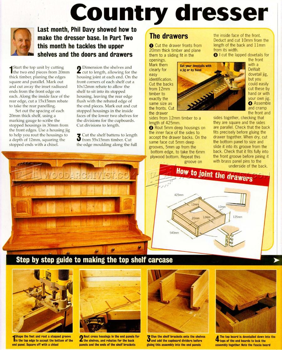 Country Dresser Plans